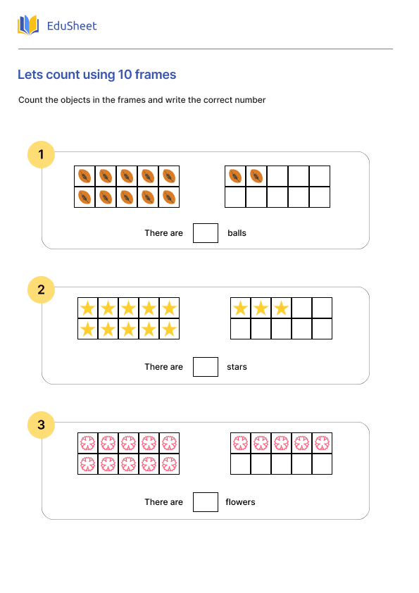 Lets count using 10 frames