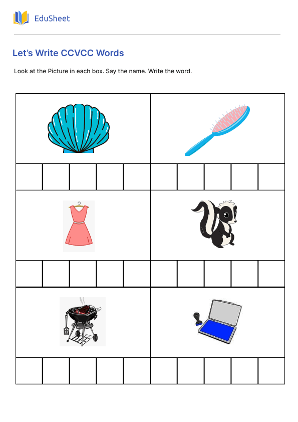 Let’s Write CCVCC Words 3