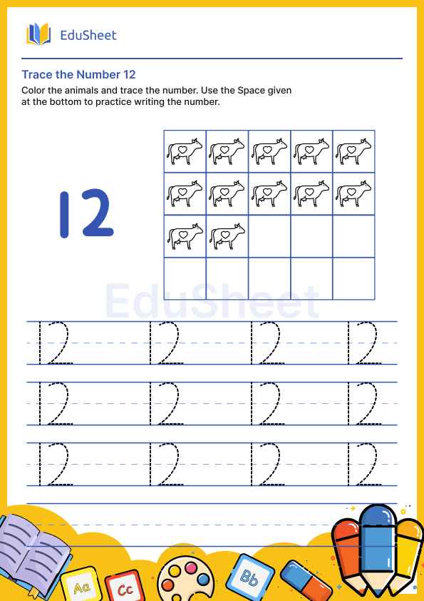 Trace the Number of Animals 12