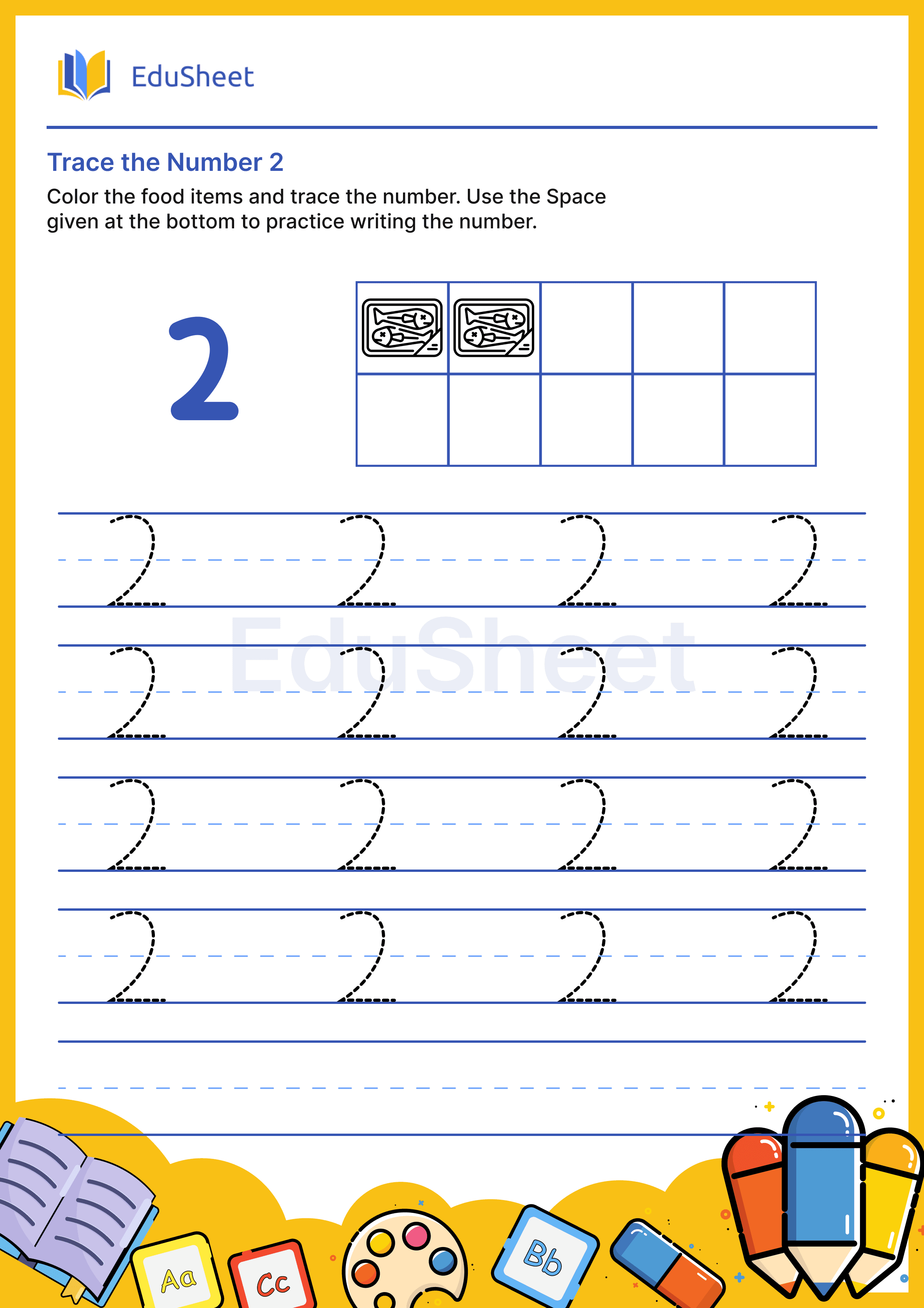 Trace the Number of food items 2