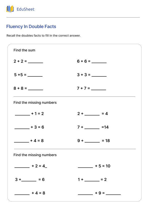 Fluency In Double Facts