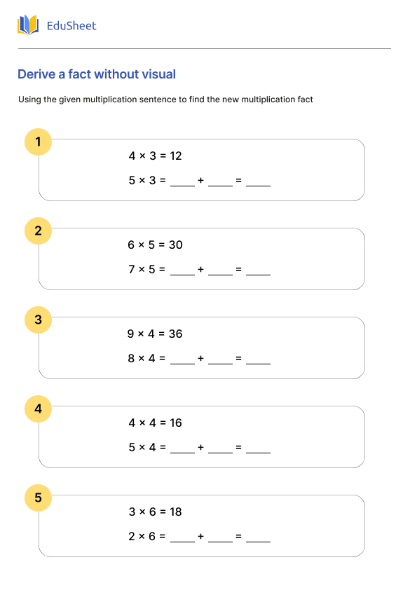 Derive a fact without visual