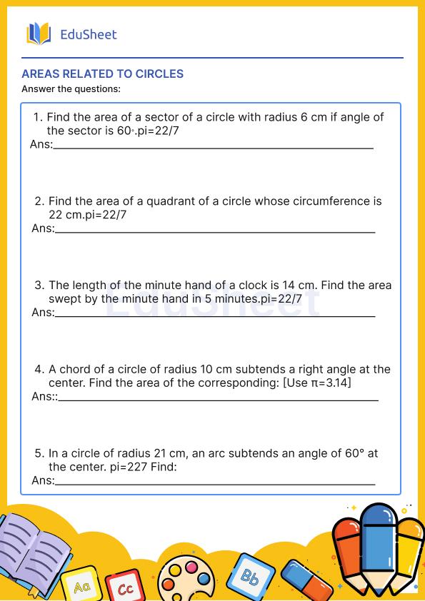 Areas Related to Circles