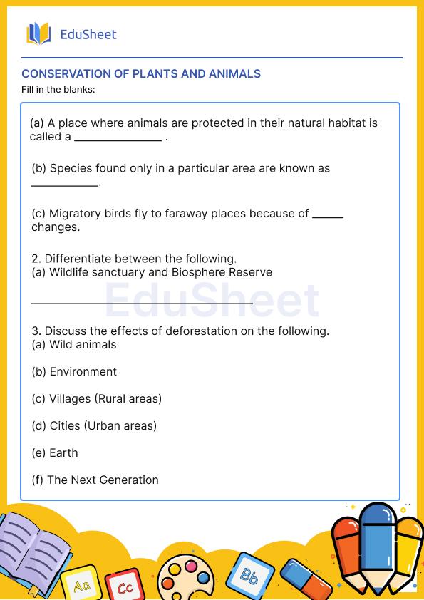 Conservation of Plants and Animals