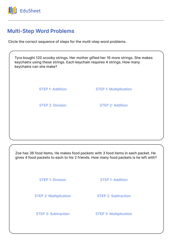 Multi-Step Word Problems Part 2