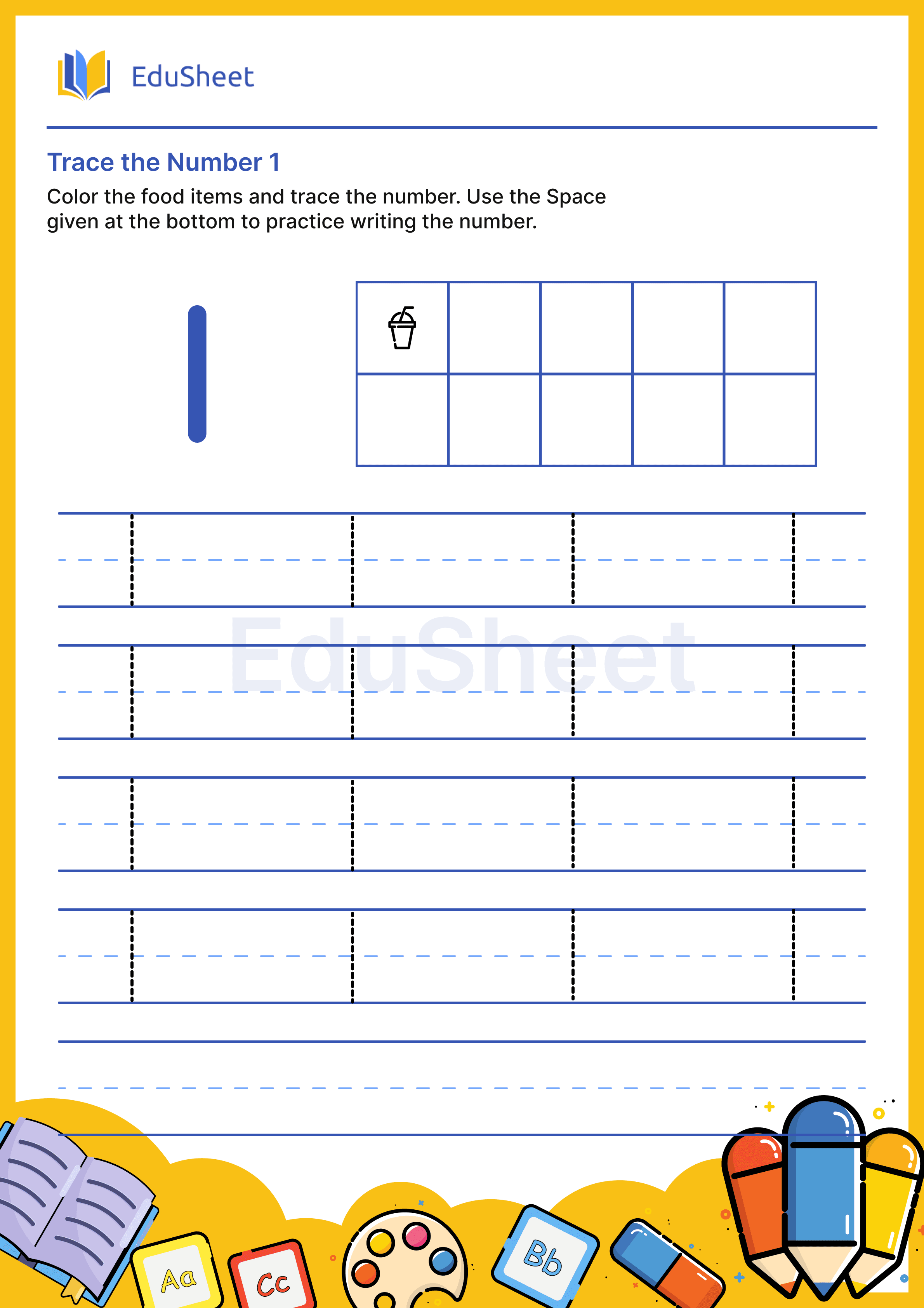 Trace the Number of food items 1