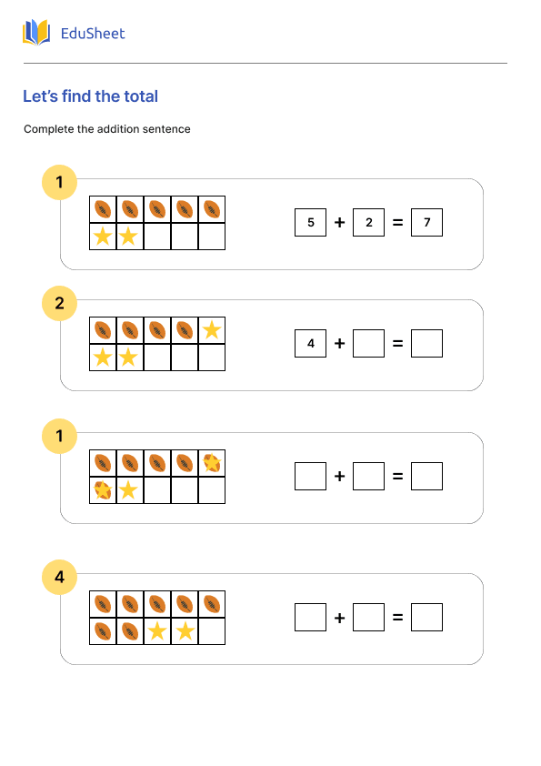 Let’s find the total