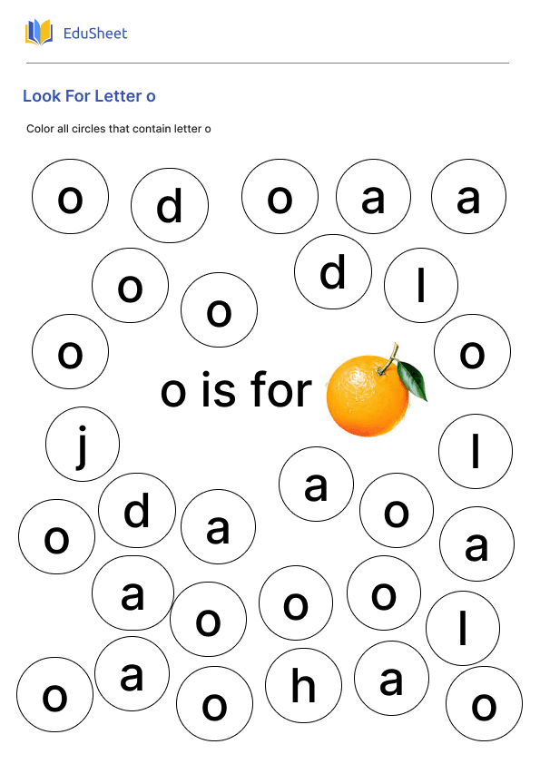 Look For Letter o