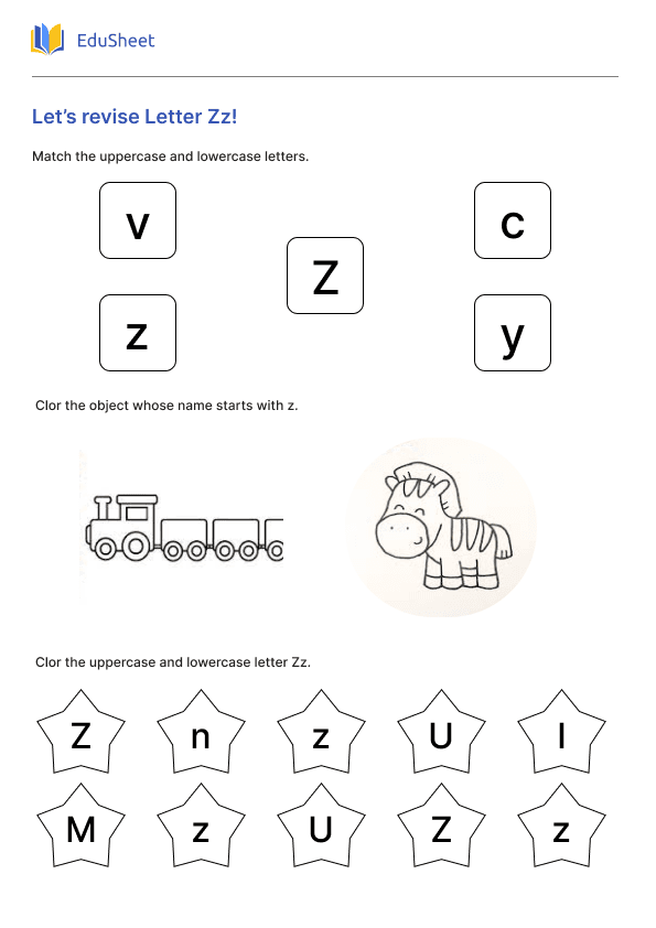 Let’s revise Letter Zz!