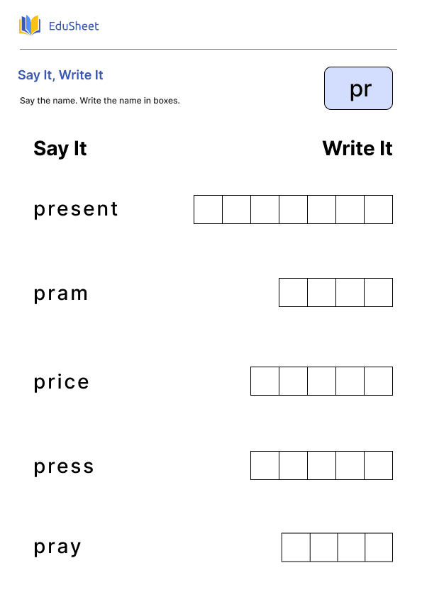 Say It, Write It Part 8