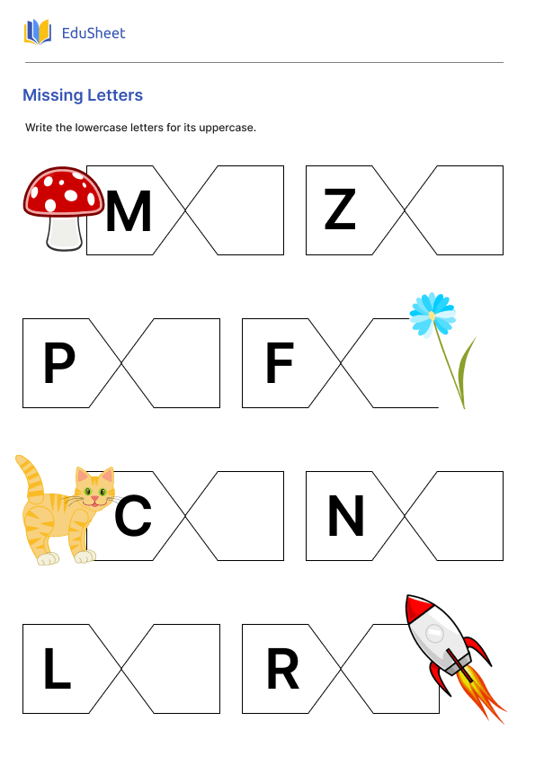 Missing Letters part 6