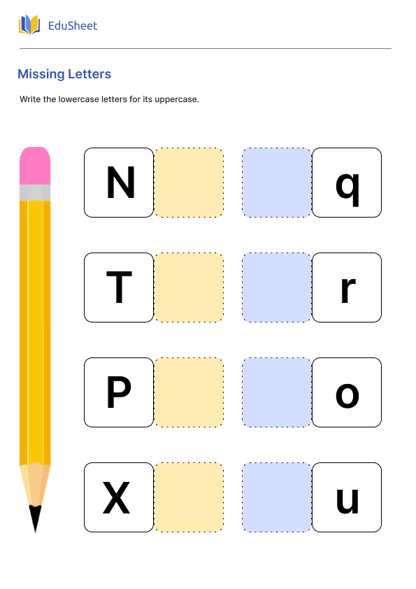 Missing Letters Part 3