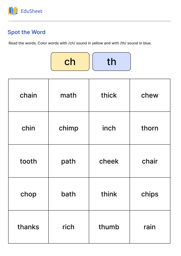 Spot the Word  Part 4