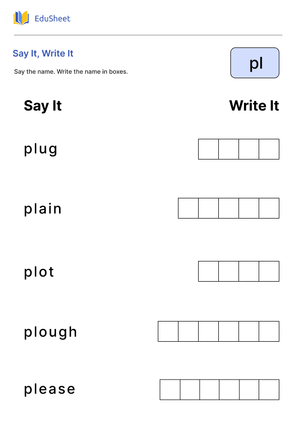 Say It, Write It Part 18