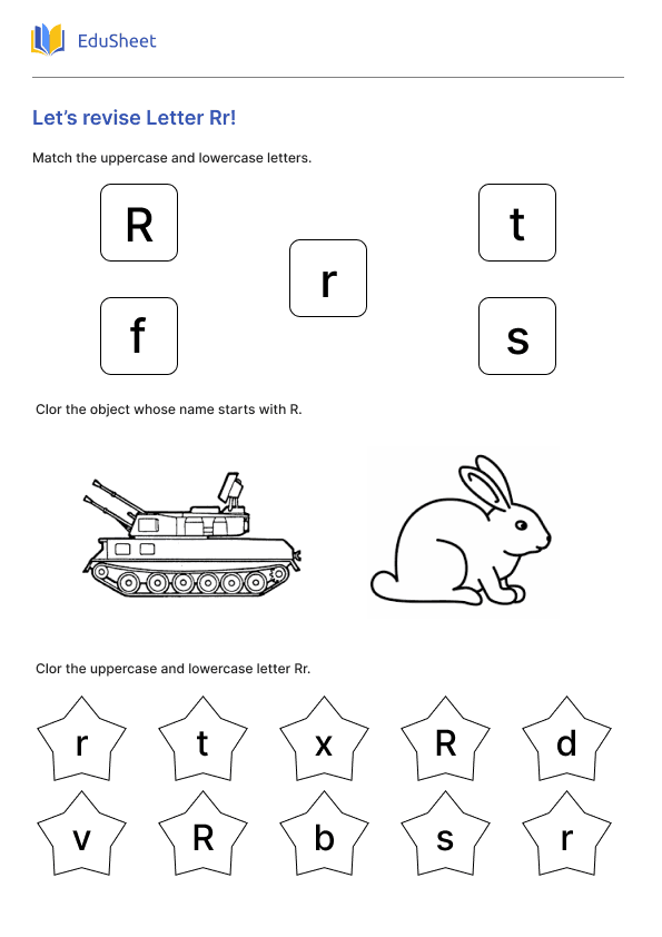 Let’s revise Letter Rr!
