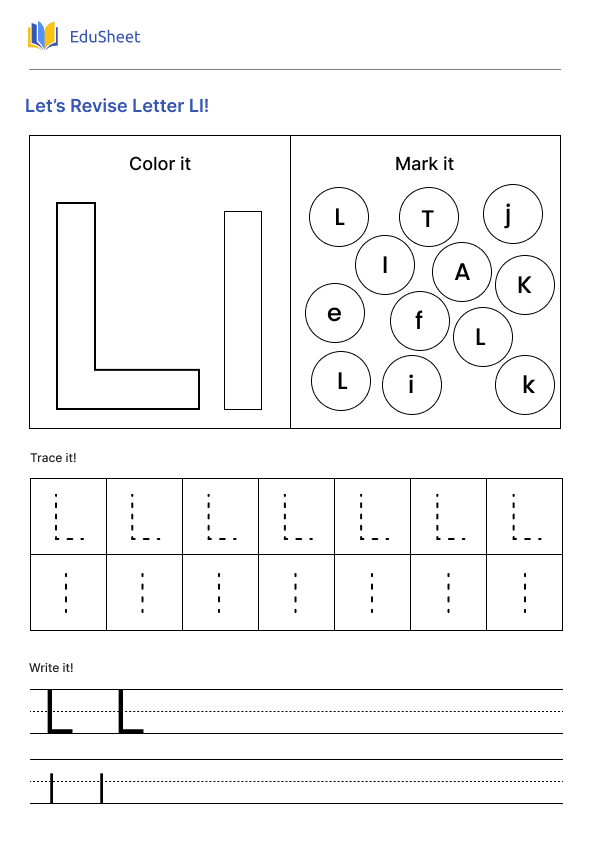 Let’s Revise Letter Ll!