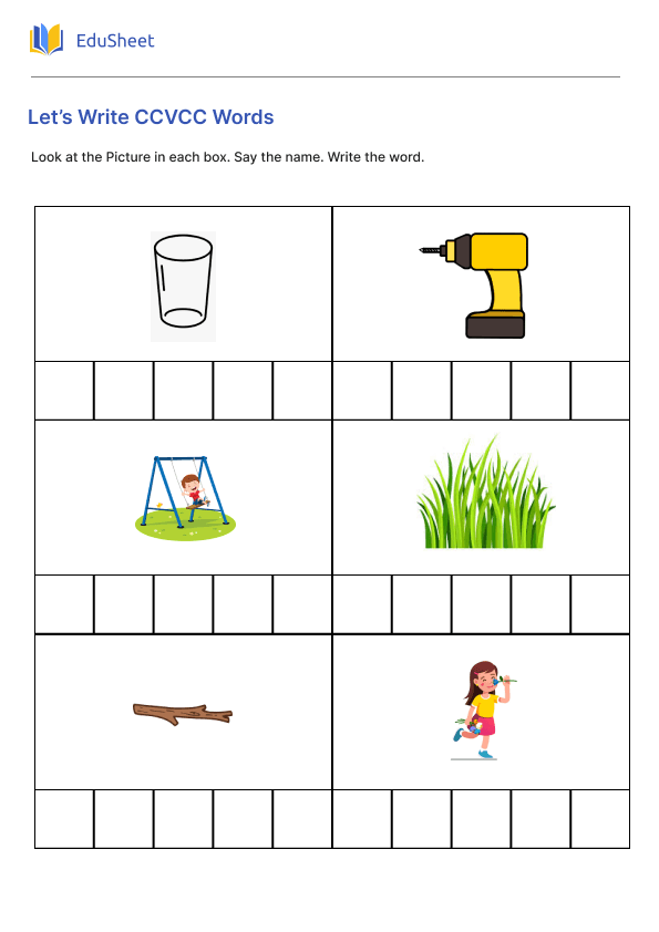 Let’s Write CCVCC Words 4