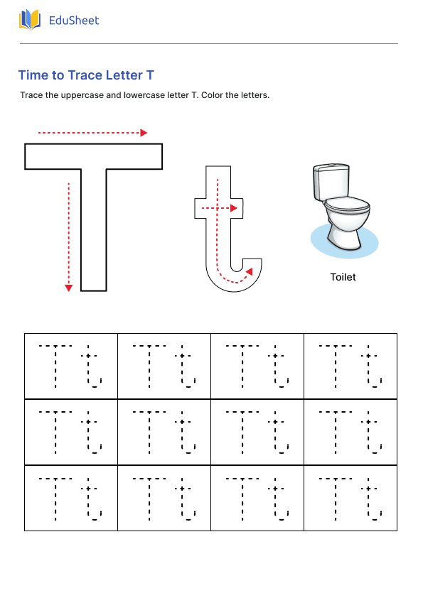 Time to Trace Letter T