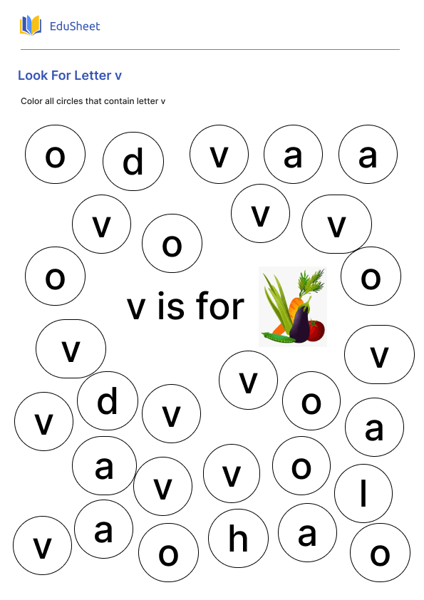 Look For Letter v