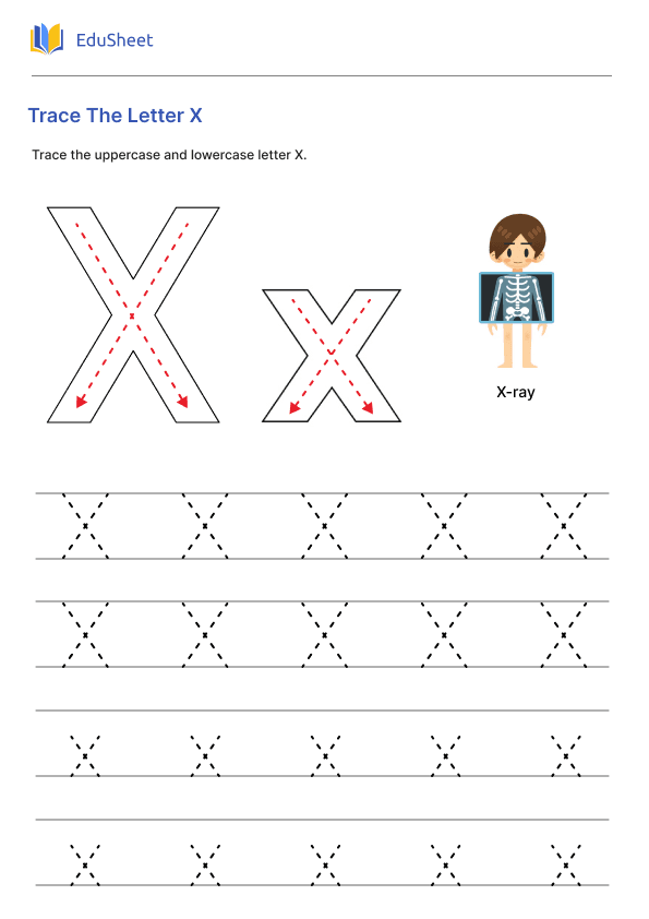 Trace The Letter X