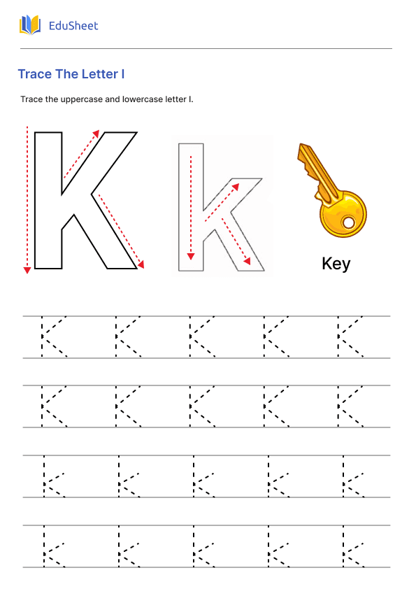 Trace The Letter K