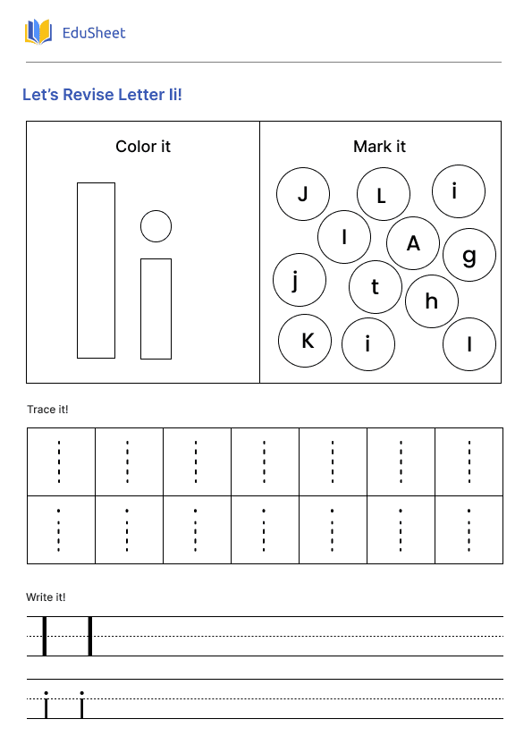 Let’s Revise Letter Ii!