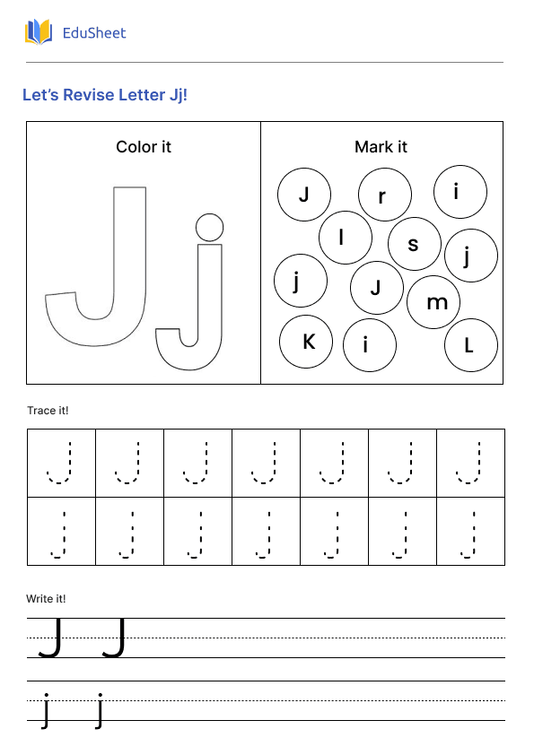 Let’s Revise Letter Jj!