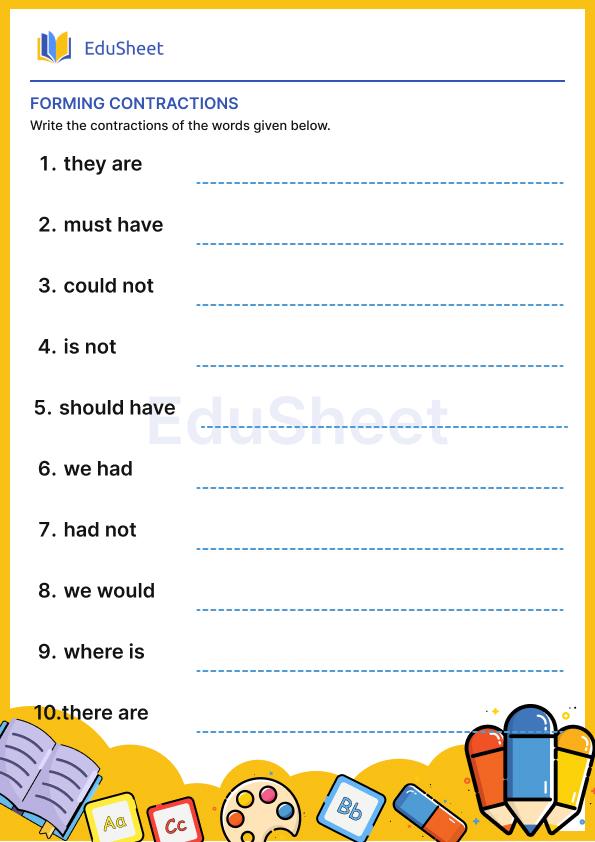 Forming contractions