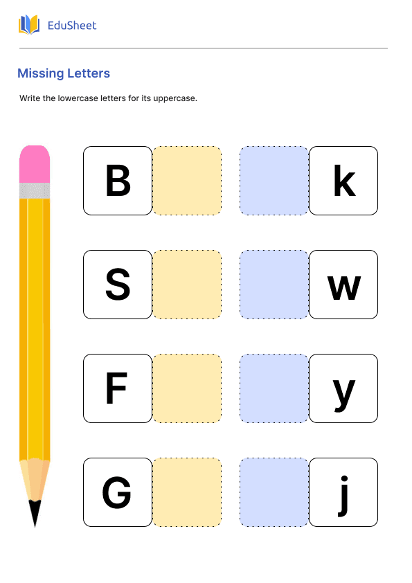 Missing Letters Part 5