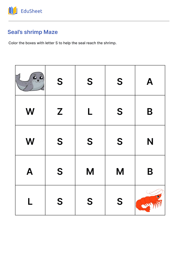 Seal’s shrimp Maze