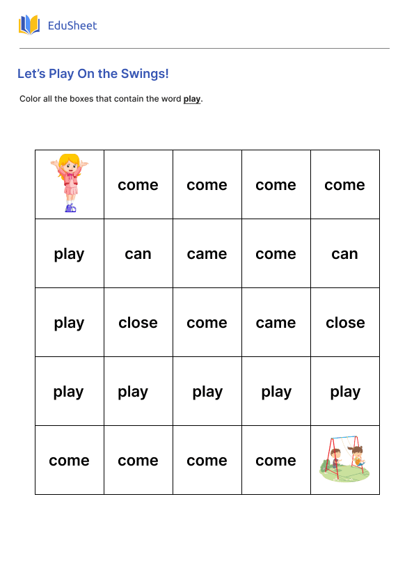 Let’s Play On the Swings!