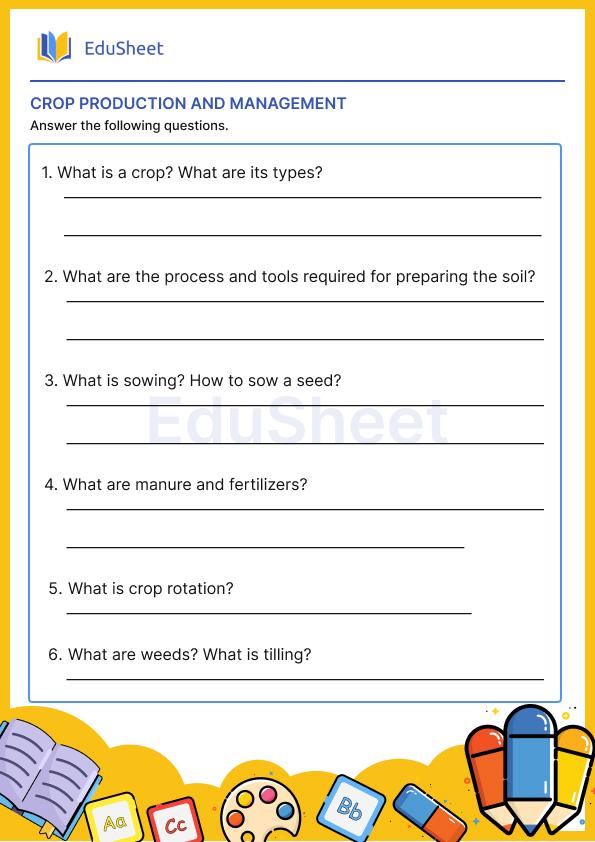 Crop Production and Management