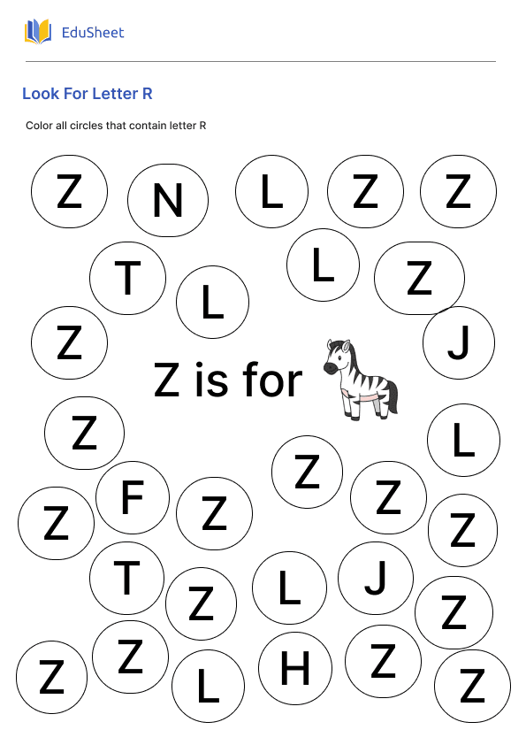 Look For Letter Z