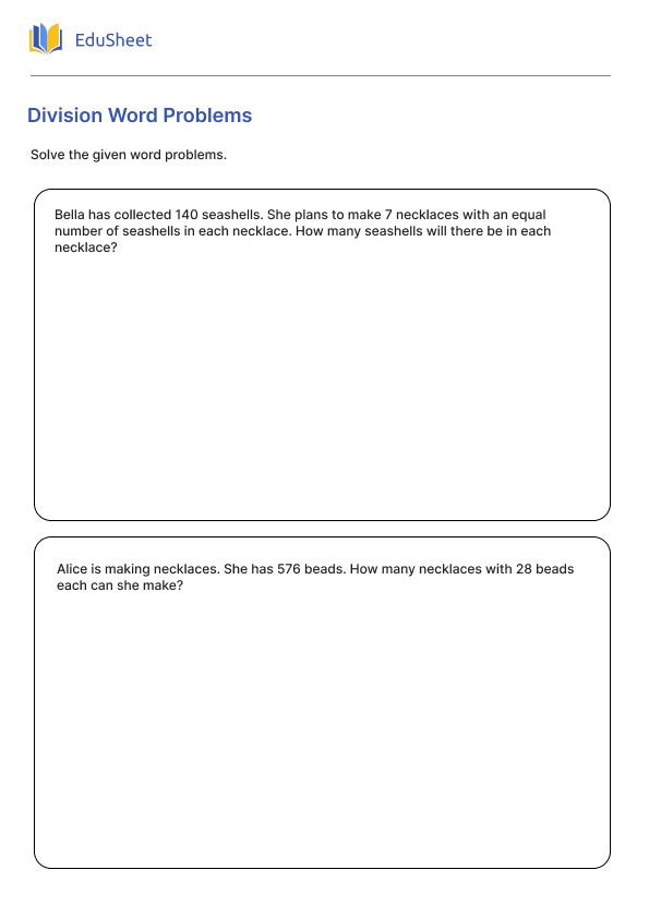 Division Word Problems Part 3