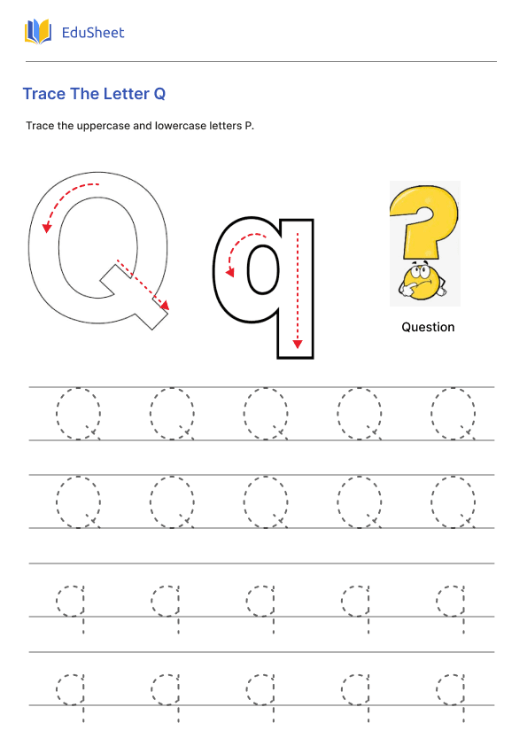 Trace The Letter Q