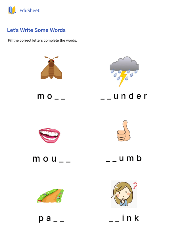 Let’s Write Some Words 1