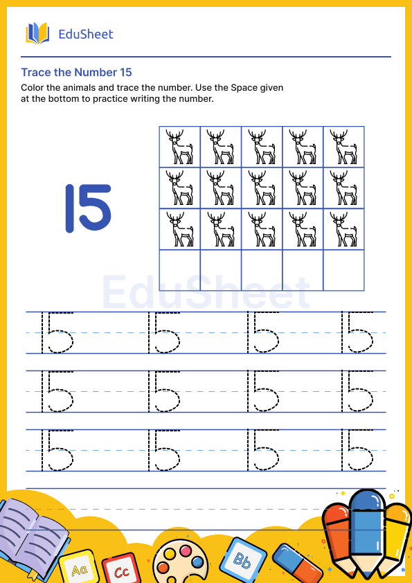 Trace the Number of Animals 15