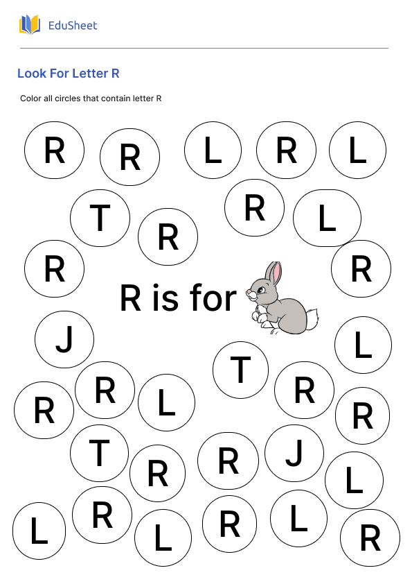 Look For Letter R