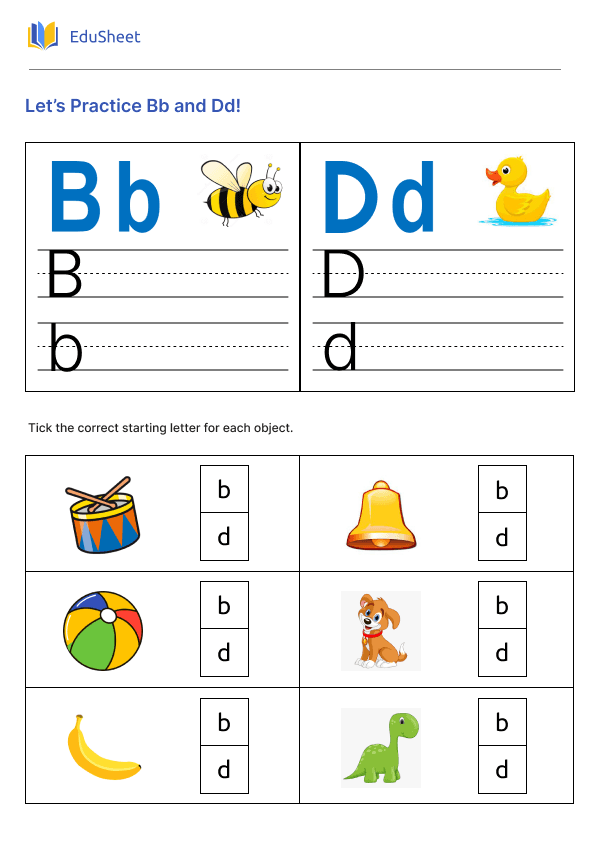 Let’s Practice Bb and Dd!
