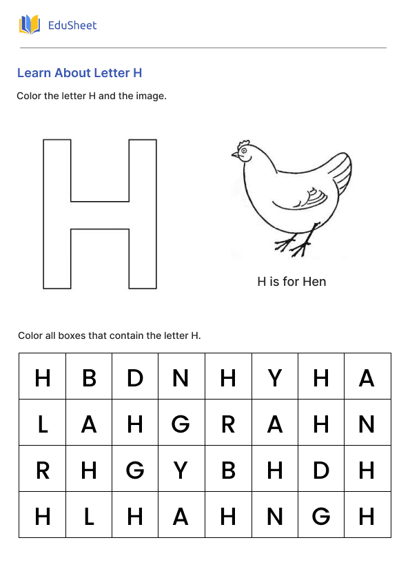 Learn About Letter H