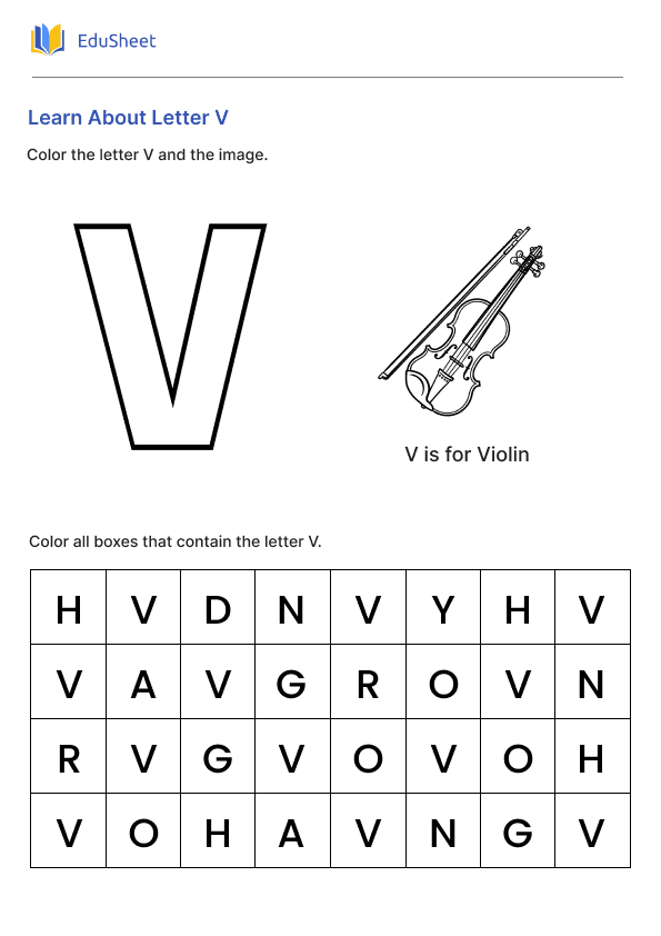 Learn About Letter V