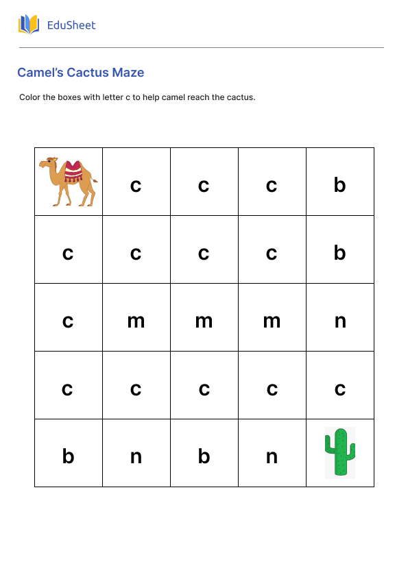 Camel’s Cactus Maze