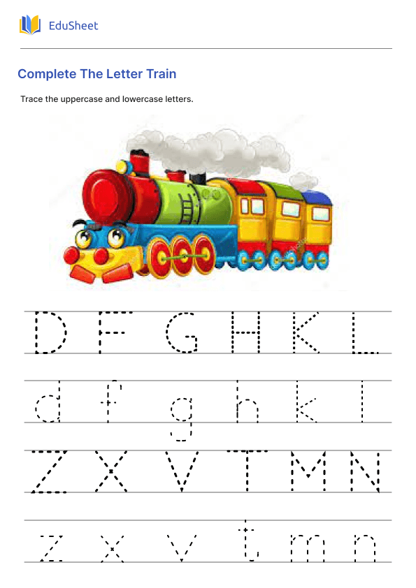 Complete The Letter Train Part 2