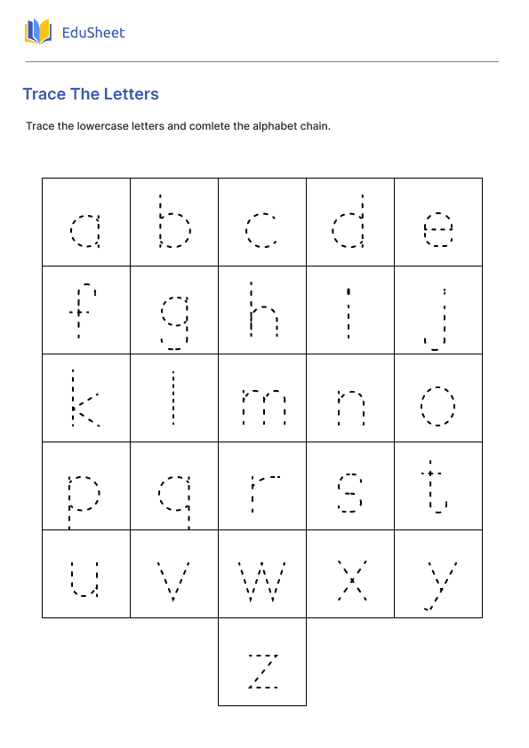 Trace The Letters Part 2