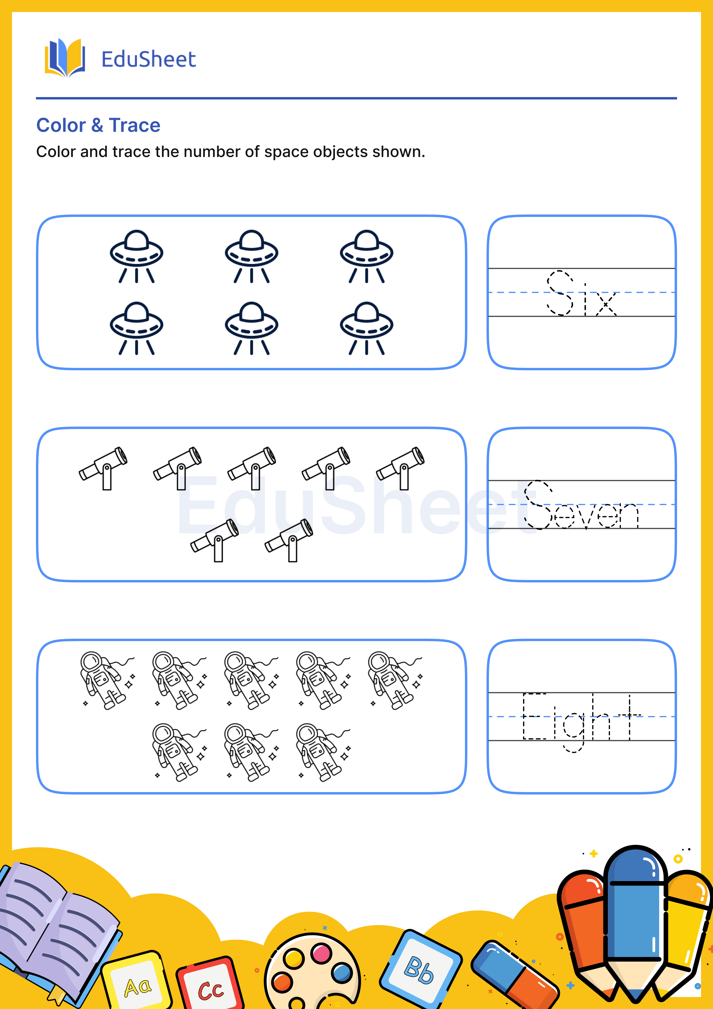 Color Space Objects and Trace Words 20