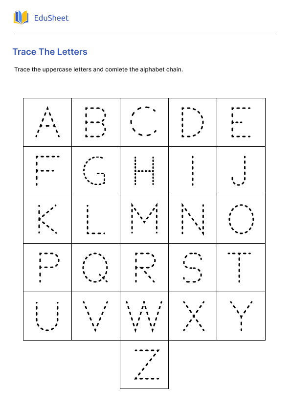 Trace The Letters Part 1