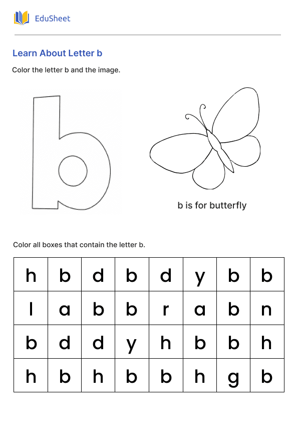 Learn About Letter b